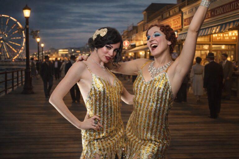 Twilight glamour on the boardwalk